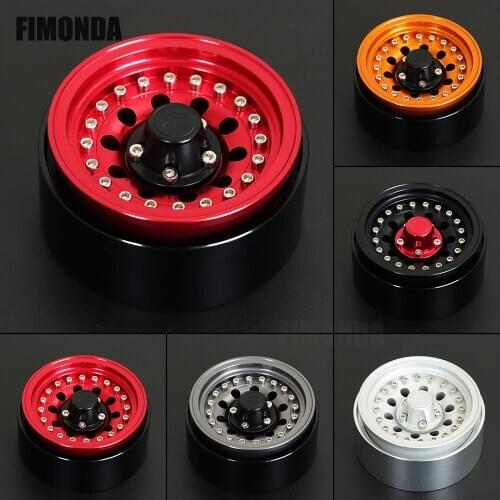 RC Car 1.9" Clamp Ring Beadlock Wheels Rim CNC Anodize for 1/10 RC Crawler Axial SCX10 CAPRA WRAITH Traxxas TRX4 TRX6 RGT 86100