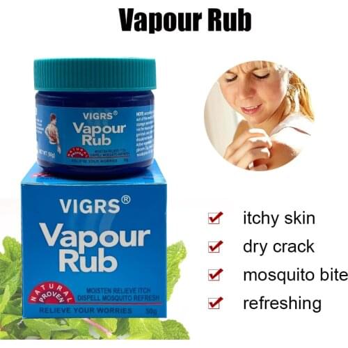 Vapour Rub White Cooling Balm Oil Relieving Stomachache Headache Muscle Aches Pain Mosquito Itching Ointment