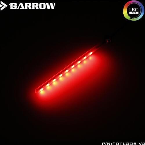 BARROW 12V 4PIN RGB Light connect to Motherboard AURA Support 200mm / 260mm R Cylindrical Water Coolant Tank