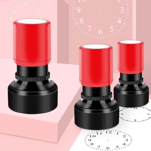 Clock Stamp Learning Recognition Teacher Teaching Seal Clock Dial Stamps Toddler Seal Kids Children Toys Doodle Pattern Seal