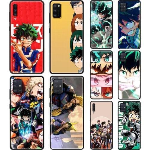 Phone Case for Samsung A12 A50 A70 A21S A71 A51 A01 A11 A02S A21 A31 A41 Silicone TPU Shell Coque My Hero Academia