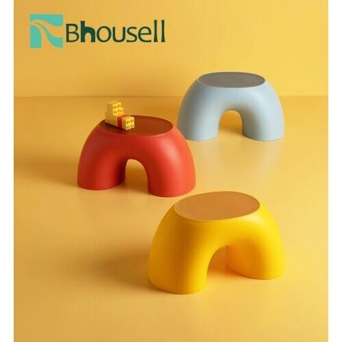 Childrens Stool Non-slip Durable Household Bedroom Living Room Small Seat Childrens Furniture Decoration Products