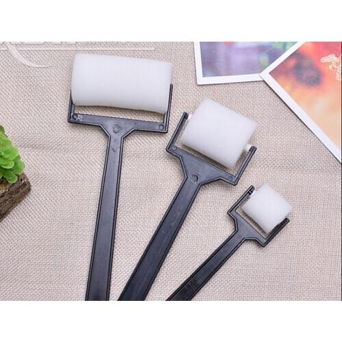 Hot sale 3pcs/set Foam White Sponge Brush Painting Roller Brush Kids Craft Tool Drawing Toys Painting Supplies