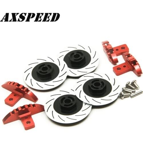 AXSPEED Aluminum Alloy Brake Disc Drive Hub Kit for 1:10 Sakura D4 D3 Simulate Brake RC Crawler Racer Car Upgrade Parts