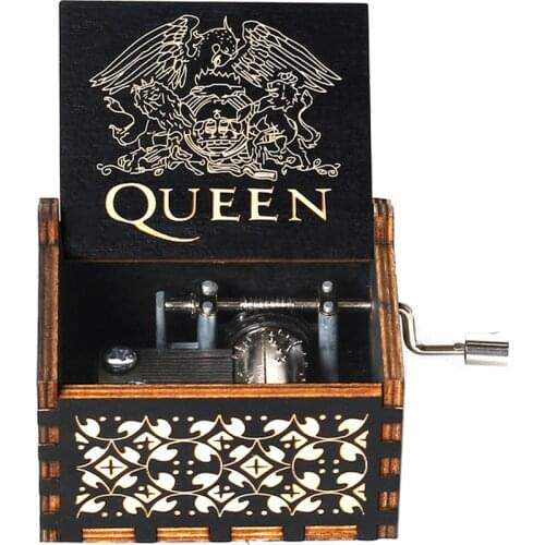 Queen Titanic Movie Theme Song Antique Wooden Hand Cranked My Heart Will Go On Music Box Birthday Christmas Gift Decoration