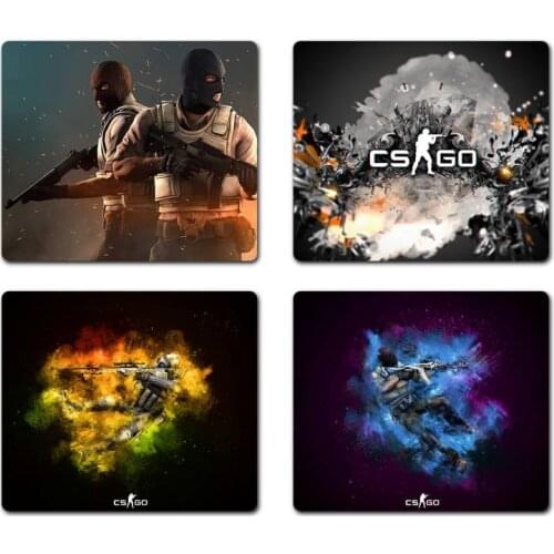 Cs go Natural Rubber Gaming mousepad Desk Mat Non slip Cushion Square Thickness 2mm