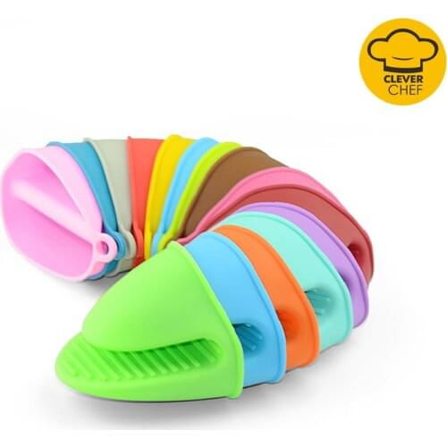 Kitchen Gloves High Temperature Resistant Silicone Heat Insulation Anti-scalding Non-slip Gloves Baking Oven Thickened Gloves