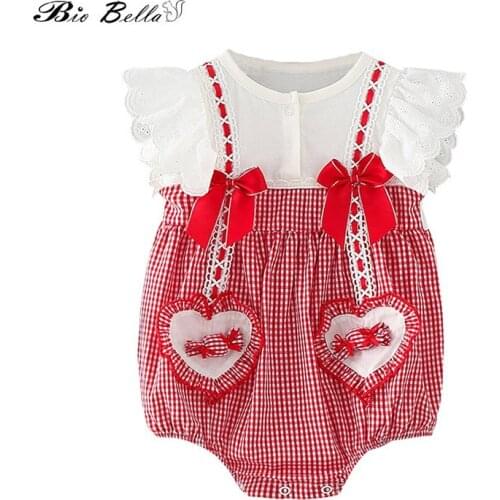 Summer 2021 Baby Girl Romper Princess Lovely Cute Infant Girls Clothes 0-24 Months Princess Toddler Girl Clothing 100% Cotton