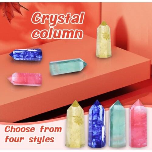 Natural Crystal China Rhodochrosite Quartz Point Healing Stone Hexagonal Prisms Obelisk Wand Treatment Stone Diy Gift #WT