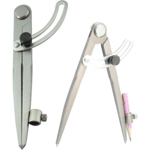 New 150mm 200mm 250mm 300mm Adjustable Wing Divider With Pen Cover Edge Creaser DIY Sewing Leather Metal Craft Marking Tools