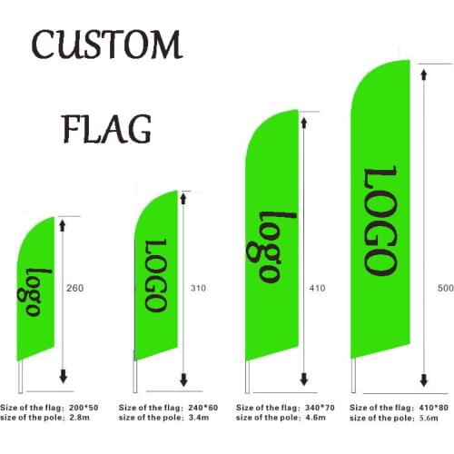 Beach Flags Custom Feather Banners Any Logo Club Sports Advertising Promotion Digital Printed Outdoor Workshop Car Wash Flying