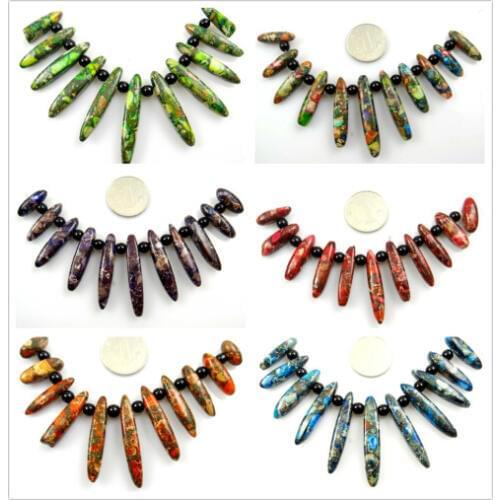 Natural stone Quartz crystal Turquoises aventurine tiger eye green Sea SEDIMENT Pendant for diy Jewelry making necklace 11PCS