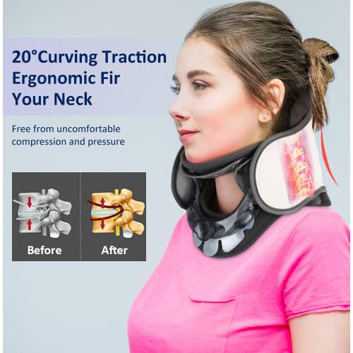 Adjustable Cervical Neck Traction Device Neck Stretcher Spine Corrector Neck Support Brace Orthosis Collar Medical Products