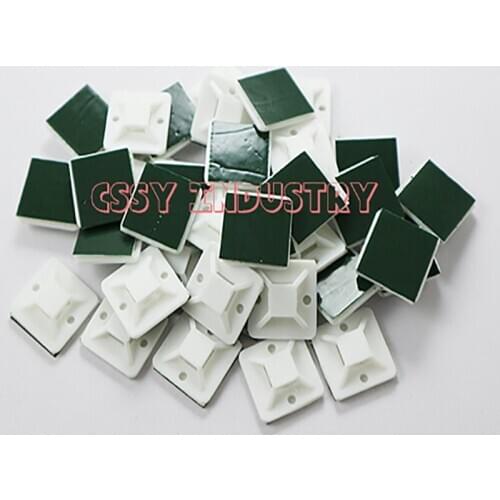 12.5x12.5 20x20 22.5x22.5 25x25 28x28 30x30 40x40 mm Self Adhesive Cable Zip Tie Mounts Mounting Pliers Base green color