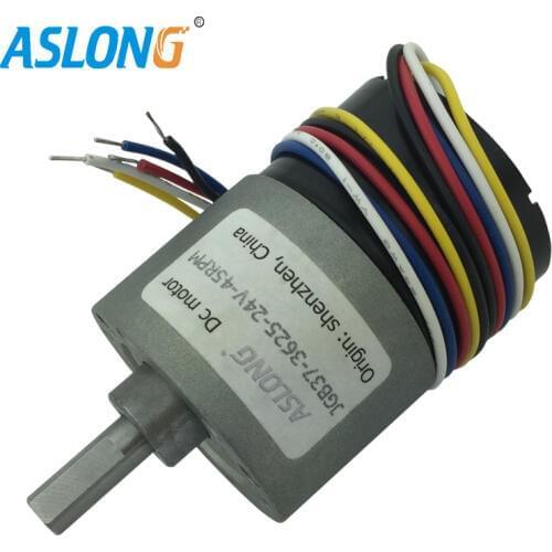 ALSONG Wholesale JGB37-3625 Brushless Motor 6-750rpm Support Forward Reversible Backward Control 24V Motor Low Speed Gear Motor