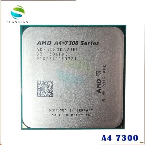 AMD A4-Series A4-7300 A4 7300 A4 7300B 3.8 GHz Dual-Core CPU Processor AD7300OKA23HL Socket FM2