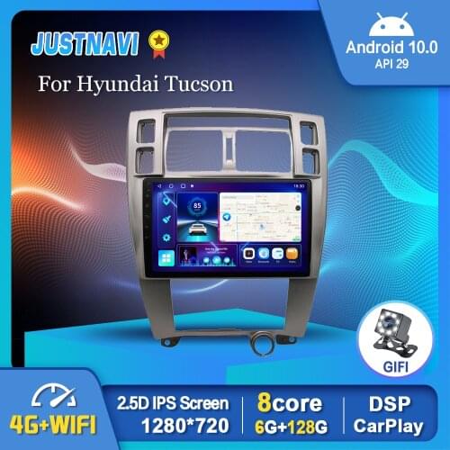 JustNavi Car Radio Carplay Auto Stereo For Hyundai Tucson 2006-2013 Android 10.0 Multimedia Video Player OBD GPS Navigation 10
