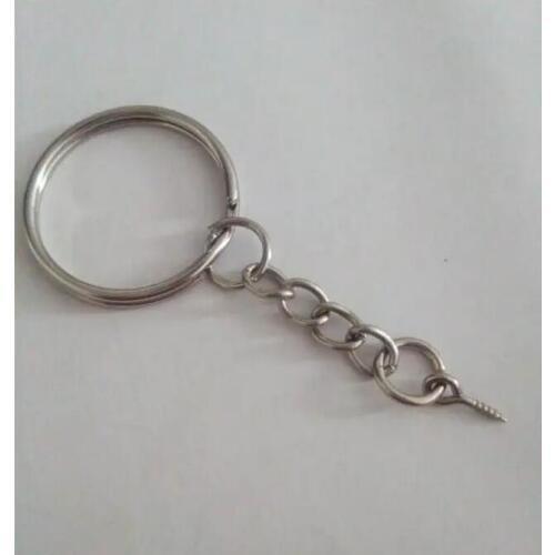 5 Kinds 3 Color Vintage Bronze Gold 20pcs Fashion Jewelry 25mm Key Chain Keyrings Split Rings With Screw Pin Keychain M75