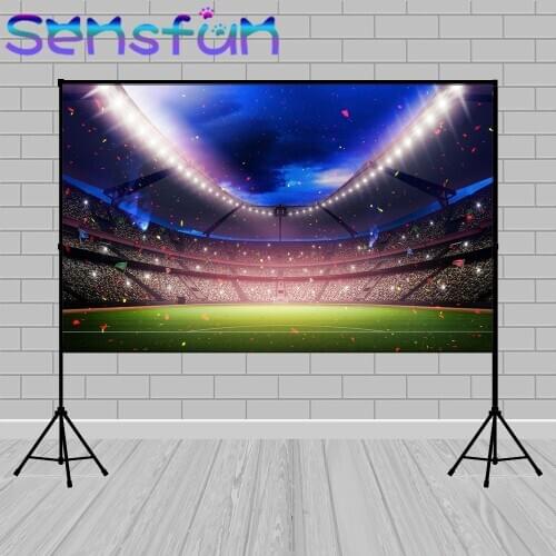 Kids Birthday Madrid photocall background football field Soccer Backdrop sport communion party photocall photophone