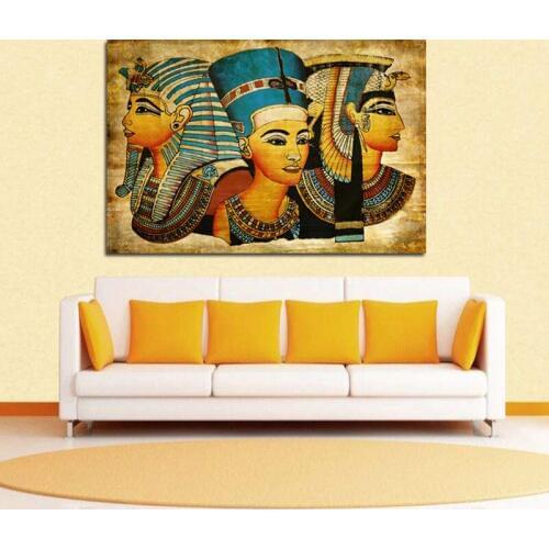 Ancient Egyptian Pharaoh Frescoes Decorative Paintings Frameless Paintings Canvas Paintings Wall Art for Living Room Poster