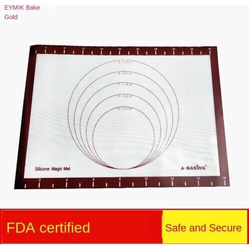 Food Grade Platinum Silicone Gel Glass Fiber Baking Pad Sugar Non Stick Kneading Pad Macaroneoven Bread Mat