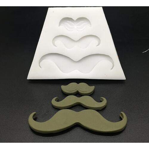 Cake Tools beard moustache mustache silicone mold Decorating Cupcake decorating Gumpaste fondant cake tool mould
