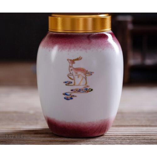 Ceramics Ashes Urn For Cremation Funeral Matel Cover Burial Urn At Home In Niche Memorial Keepsake Cinerary Ashes Casket