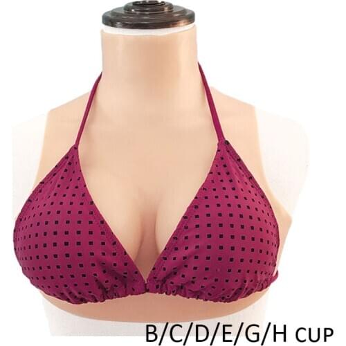 Crossdressers Realistic Silicone Breast Forms Fake Boobs for Cosplay Drag Queen Shemale Transgender B C D E G H CUP