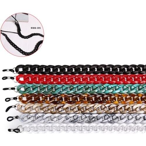 1pcs Fashion Acrylic Reading Glasses Hanging Neck Chain Sunglasses Chain Lanyard Glasses Chain Eyeglasses Strap Summer