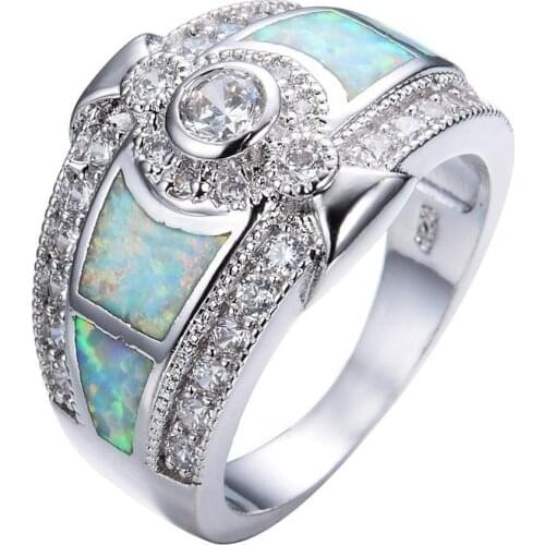 Fashion Women Rings Classic Crystal Wedding Engagement Bands For Women Christmas Gift Anniversary Jewelry Accessories