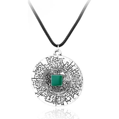 MQCHUN The Maze Runner labyrinth Necklace Thomas Leather Rope Necklace for Women Men Movies Jewelry Gift-30