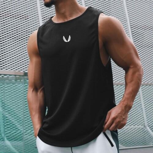 Mens Workout Mesh Singlets Casual Sports Tank Top New Fitness Summer Fashion Quick Dry Clothing Bodybuilding Sleeveless Vest