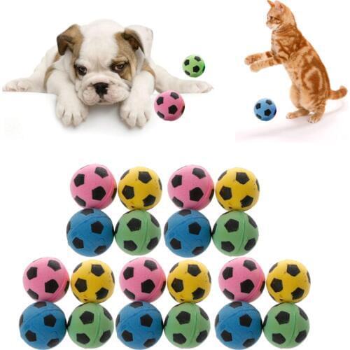 20PCS Non-Noise Cat EVA Ball Soft Foam Soccer Play Balls For Cat Scratching Toy