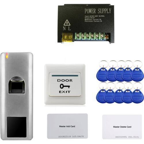 Multiple Fingerprint access control kit Waterproof IP66 Anti-Hit support ID card /finger +power+locks+keyfob tags for offices