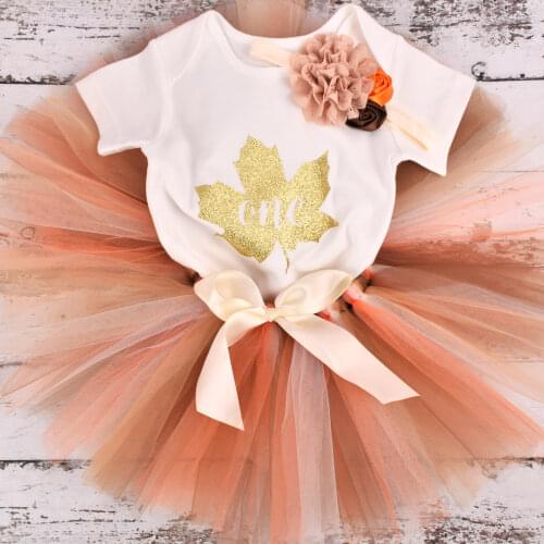 1 Year Baby Girl Tutu Outfit 1st First Birthday Party Outfits Toddler Infant Cake Smash Photo Props Set Bodysuit 3pcs/set