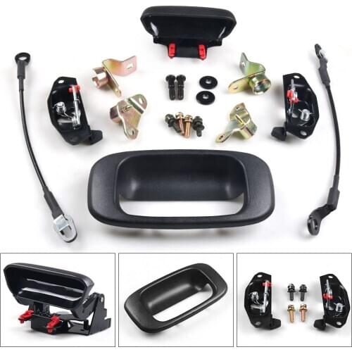 Tailgate Hinge Cable Striker Latch Handle Set Kit for Silverado Sierra 1999-2006