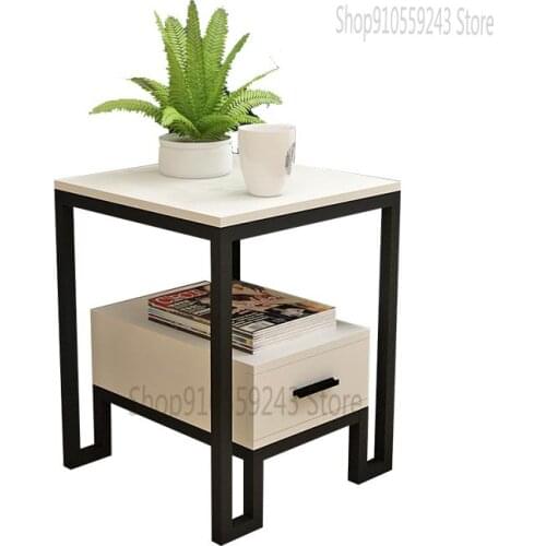 Simple Living Room Sofa Side Table Corner Table Small Coffee Table Mini Sofa Side Cabinet Corner Cabinet Bedroom Side Table Bed