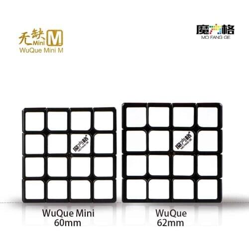 QiYi Mofangge mini WuQue 4x4x4 Magnetic Magic Speed Cube 60mm stickers 4*4 Puzzle Competition Cubo magico kids toys with magnets