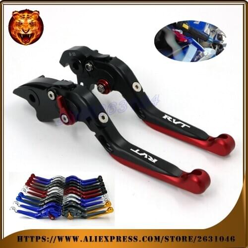 Adjustable Folding Extendable Brake Clutch Lever For HONDA RC51 RVT 1000 SP-1/SP-2 WITH LOGO Motorcycle red black 2000 2006 05