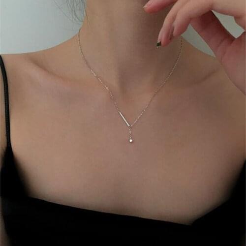 A Girl' New 2021 Necklace Female Trendy Clavicle Chain Fashion Design Temperament Long Pendant Necklace