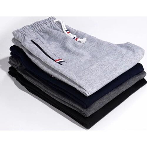 Sweatpants oversize 5XL Men Joggers Track Pants Elastic Waist Sport Casual Trousers Baggy Fitness Gym Clothing Black Grey