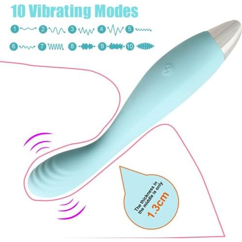 Nipple Clitoris Stimulator 10 Modes Sex Toys for Women Orgasm G Spot Finger Vibrator Vagina Massager AV Stick Wand