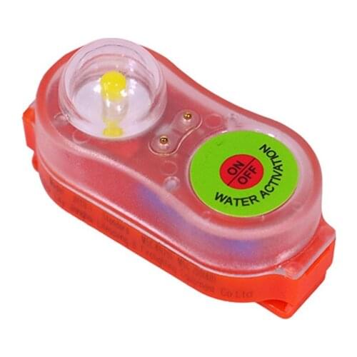 Automatic Survivor Locator Light, LED Life Jacket Emergency Signal, Water-activated Safety Personal Locator Light for Swimming