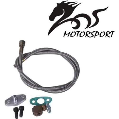 T3 T4 T3/T4 T04E T70 T66 T67 GT35 T3/60-1 GT45 Turbo Oil Feed Line 1/8 NPT 4AN