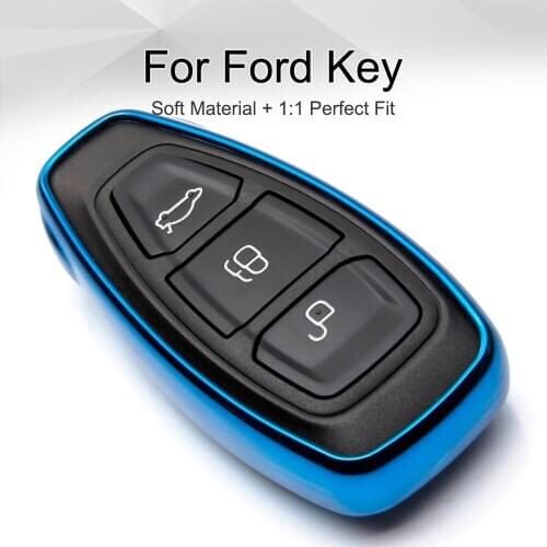 TPU Car Accessories Key Case Cover For Ford Ranger Explorer Mondeo MK4 MK5 Fusion Fiesta Focus Kuga C Max Galaxy S Max Mustang