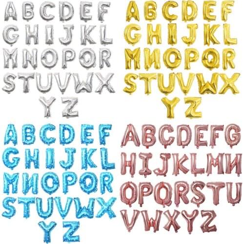 Letter Balloons 16inch Helium Birthday Foil Mylar Letter for Birthday party Wedding Bridal Shower Anniversary of 2019 BALLOON