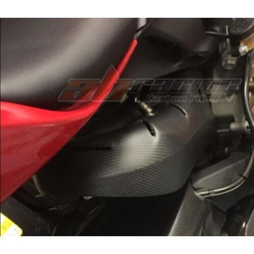 Rear Exhaust Mid Pipe Cover Cowl Fairing For Ducati 1199 Panigale / Superbike 899 Full Carbon Fiber 100