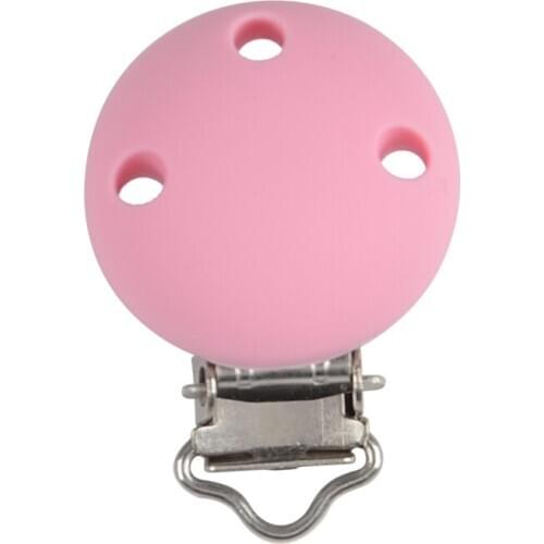 20pcs/lot Baby Pacifier Clip Holder Soother Pacifier Solid Color Infant Dummy Clips For Baby Clasps Holders Accessories