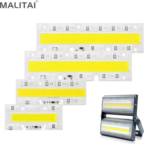 1Pcs COB 30W 50W 70W 100W LED Integrated Chip 220V Power IC Driver LED lamp light Source For DIY High Power Floodlight Spot Bulb