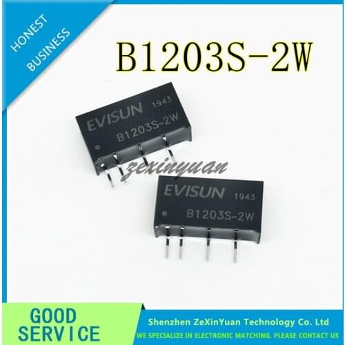 5PCS 10PCS B1203S-2W B1203S SIP-4 DCDC buck power module 12V to 3.3V single chip disconnector chip